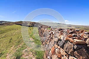 Great wall ruins in inner mongolia