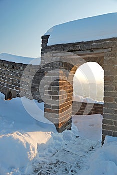 Great wall under the snow