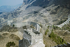 The Great Wallof China over mountains in Beijing