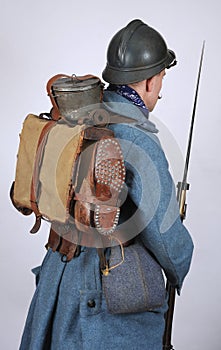 Great War French Engineer pack and equipment