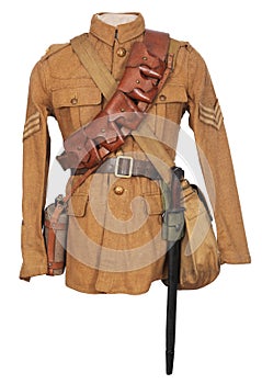 Great War soldier equipment