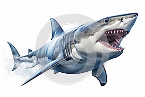 Great white shark attack