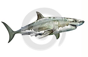 Great white shark, man-eating shark, Carcharodon carcharias