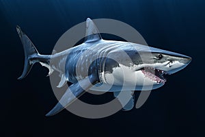 Great white shark underwater