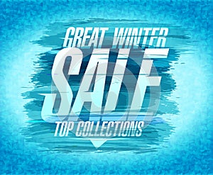 Great winter sale flyer template