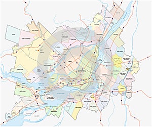 Greater montreal map