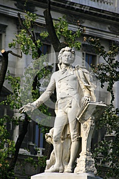 Monument to Mozart in Vienna photo