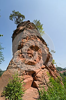 Greats rocks in Dahn Rockland, Germany, Palatinate Forest