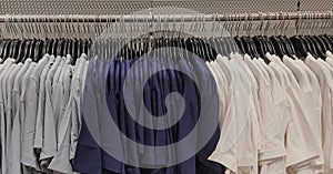Greay Navy-blue white t-shirt in shop photo