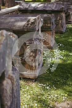 Greco-Roman marble sarcophagus