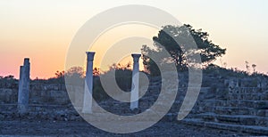 Greco â€“ Roman Salamis ruins in Famagusta Cyprus
