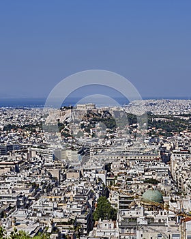 Greece, acropolis and Athens cityscape