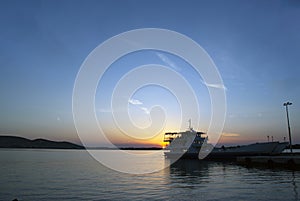 Greece Ã¢â¬â Antiparos island.  Sunset over the sea.