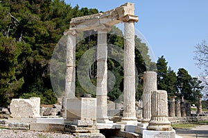 Greece, archaeological site of Olympia, UNESCO.