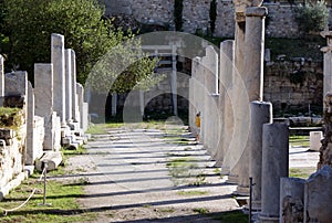 Greece, Athens. The ancient Roman Agora.