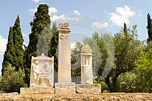 Greece, Athens, Graves of Kerameikos cemetery