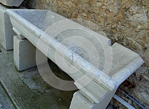 Greece, Athens, Kerameikos Cemetery, antique marble bath