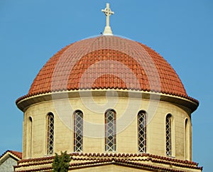 Greece, Athens, Kerameikos Cemetery, dome of the Ekklisia Agia Triada