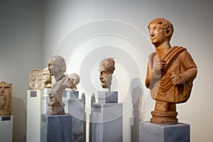 Acropolis exhibits at the Athens Museum. Greece