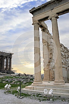 Greece, Athens - Parthenon and Erechtheum