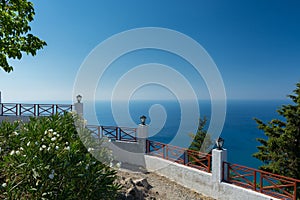 Greece balkony ocean view