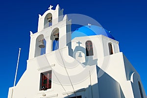 Greece blue church