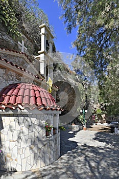 Greece, cave church of Agios Ioannis in Crete