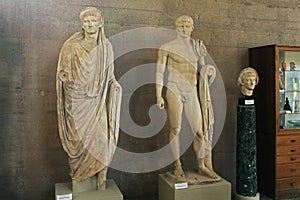 Greece, Corinth, statue in the museum