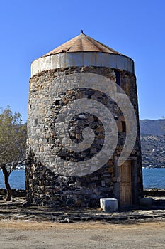 Greece, Crete, Elounda Windmills