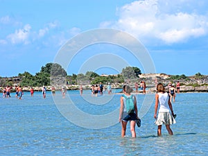 Crete, Greece, people, Elafonisi beach