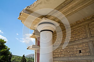 Greece, Crete. Knossos ruins, ceremonial and political centre of the tsar Minos. photo