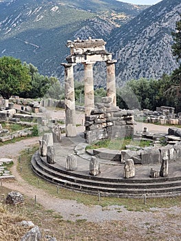 greece delphi temple of athena pronaia and tholos ancient Delphi, Greece