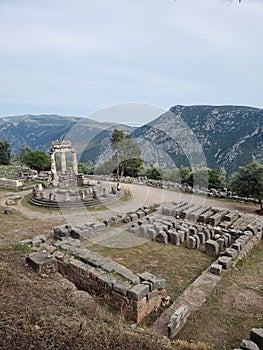 greece delphi temple of athena pronaia and tholos ancient Delphi, Greece