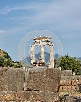 greece delphi temple of athena pronaia and tholos ancient Delphi, Greece