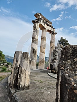 greece delphi temple of athena pronaia and tholos ancient Delphi, Greece