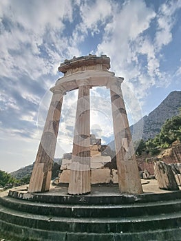 greece delphi temple of athena pronaia and tholos ancient Delphi, Greece