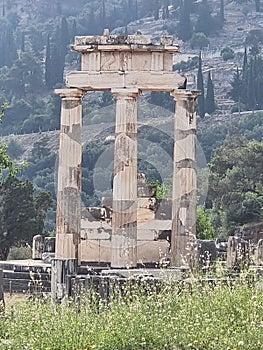 greece delphi temple of athena pronaia and tholos ancient Delphi, Greece