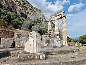 greece delphi temple of athena pronaia and tholos ancient Delphi, Greece