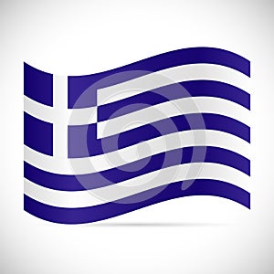 Greece Flag Illustration