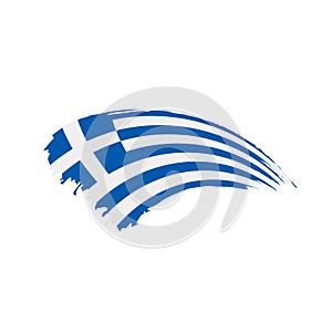 Greece flag, vector illustration