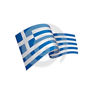 Greece flag, vector illustration