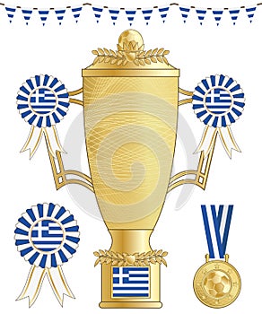 Greece football trophy
