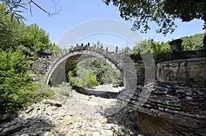 Greece, Historic Stone Bridge