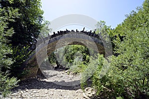 Greece, Historic Stone Bridge