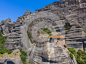 Greece. Rocks of Meteora. Complex of Orthodox monasteries