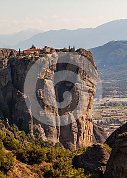 Greece Kalambaka monasteries, look at the Kalambaka scenery in Greece. The monasteries were built on sandstone rock pillars