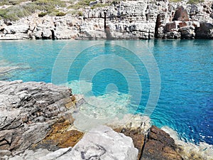 Greece, Kharpathos, Sea, Pardise, Panorama, Stone, Flower, Plants