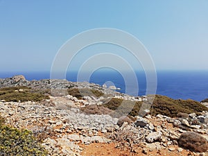 Greece, Kharpathos, Sea, Pardise, Panorama, Stone, Flower, Plants