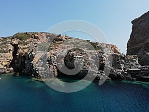 Greece, Kharpathos, Sea, Pardise, Panorama, Stone, Flower, Plants