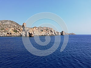 Greece, Kharpathos, Sea, Pardise, Panorama, Stone, Flower, Plants